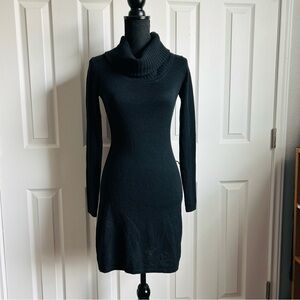 Athleta 100% merino wool long sleeve cowl neck sweater dress